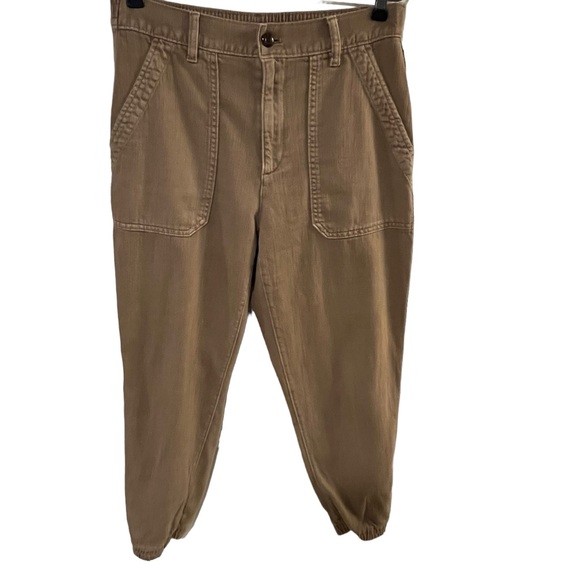 GAP Tan Utility Cargo Jogger Pant Size 10 - Picture 1 of 10